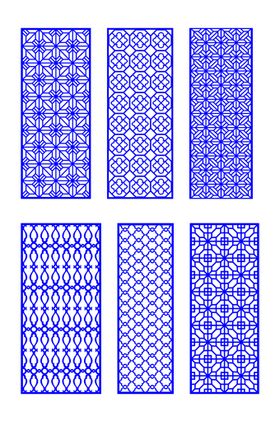 窗花 镂空花纹 屏风 隔断雕花