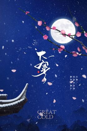 大寒节气海报活动宣传