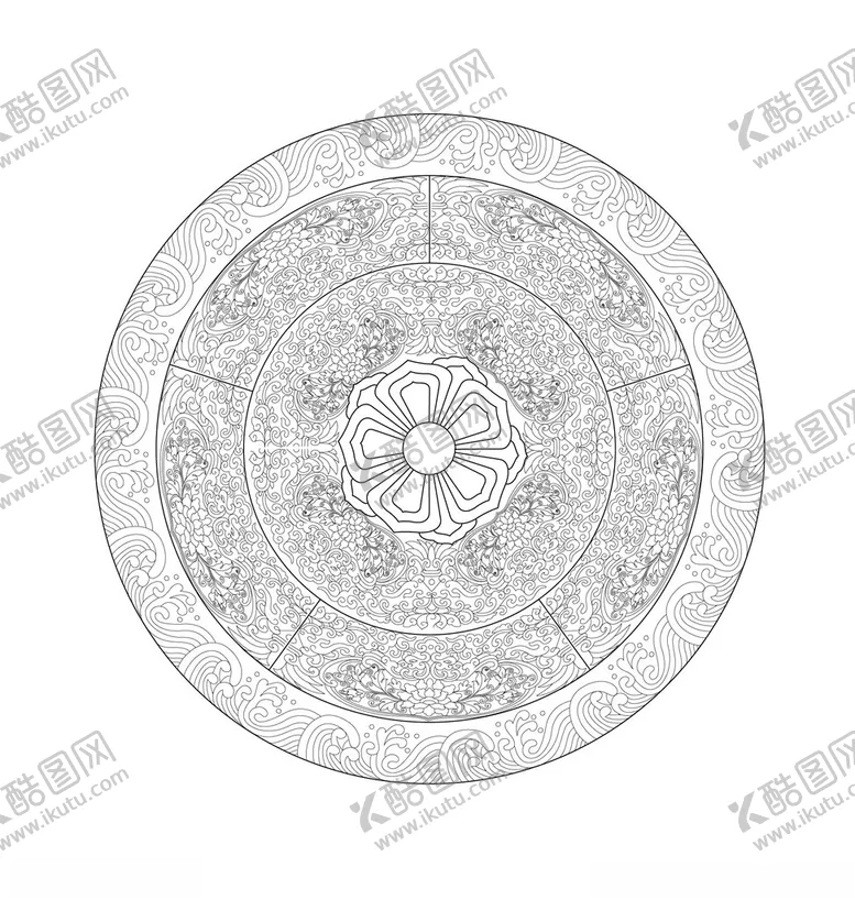 编号：13286202221820177473【酷图网】源文件下载-传统花纹