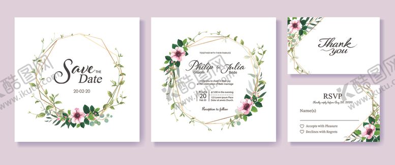 编号：17382910061821352169【酷图网】源文件下载-花卉卡片