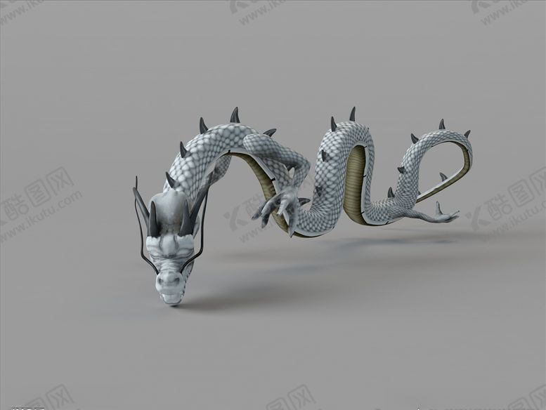 编号：79487609190027039430【酷图网】源文件下载-小白龙C4D模型