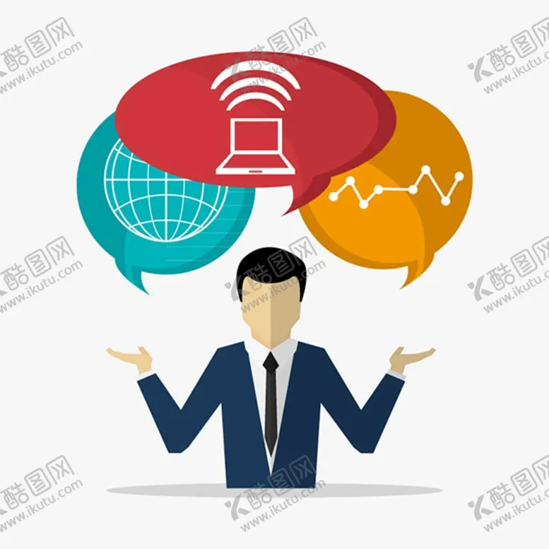 编号：20694509230144062978【酷图网】源文件下载-扁平化商务男子