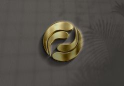 金属logo样机3D文字效果智能体贴图