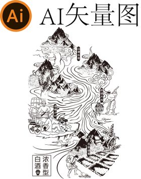 编号：04729309222344361793【酷图网】源文件下载-酿酒过程图