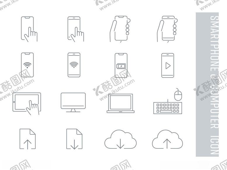 编号：22354111020950599360【酷图网】源文件下载-电子设备图标集合