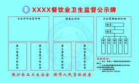 卫生监督公示牌