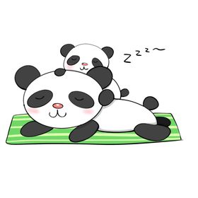 手绘熊猫
