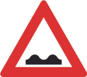 交通图标系列路面不平图标