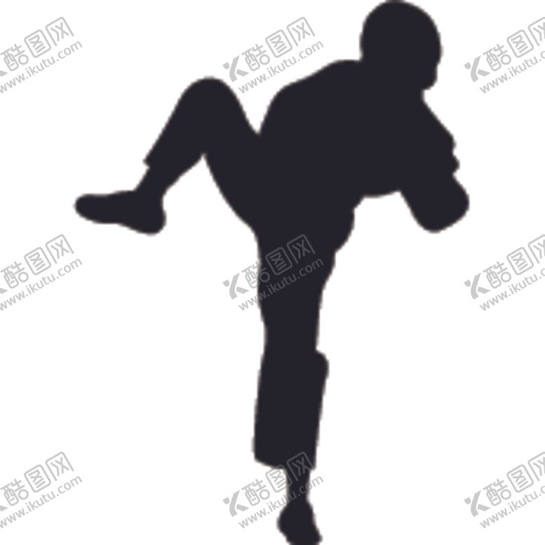 编号：24343104271843465183【酷图网】源文件下载-武术格斗剪影