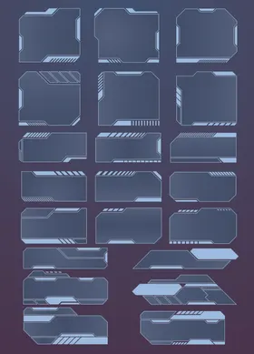 蓝色几何图案背景纹理