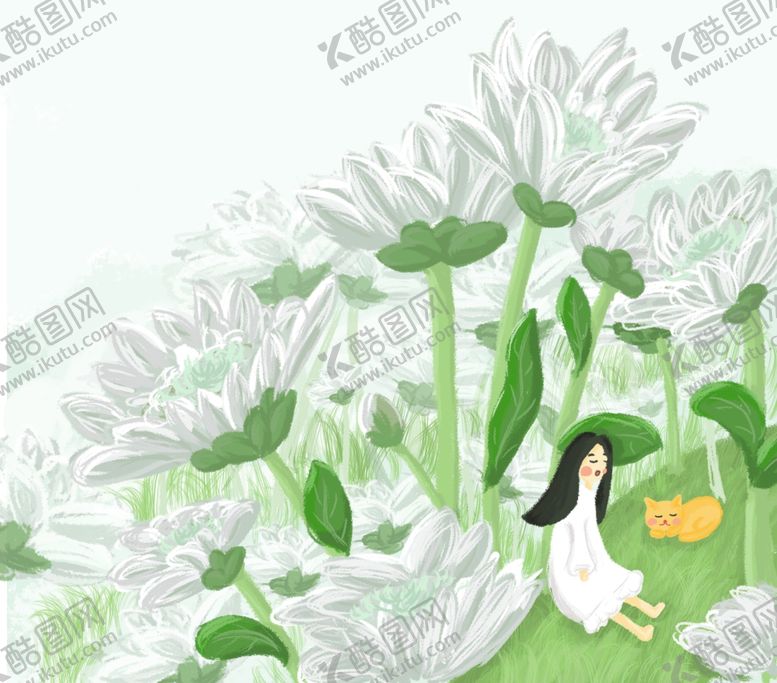 编号：74920603131403103942【酷图网】源文件下载-雏菊插画