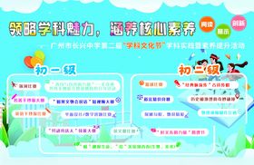 校园文化节活动安排展板
