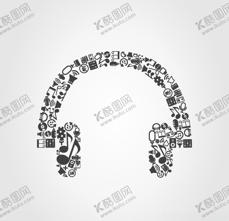 编号：14368607050007563852【酷图网】源文件下载-创意矢量音乐符号图案
