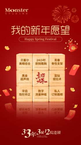 医美新年愿望海报