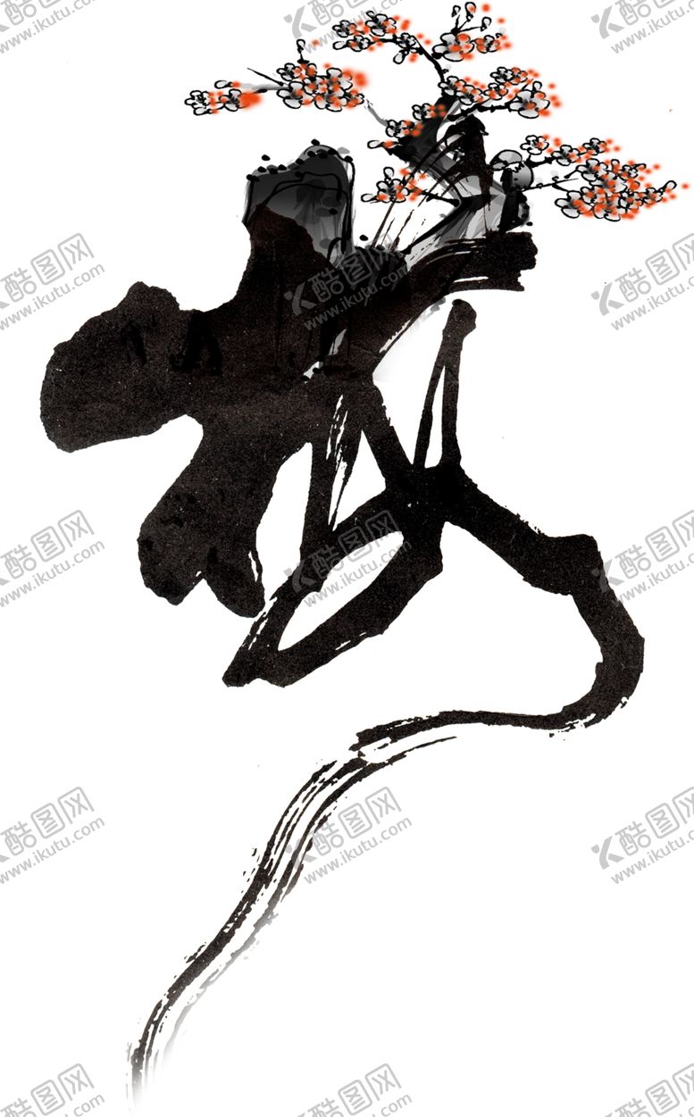 编号：83563509222123301125【酷图网】源文件下载-中国风水墨梅
