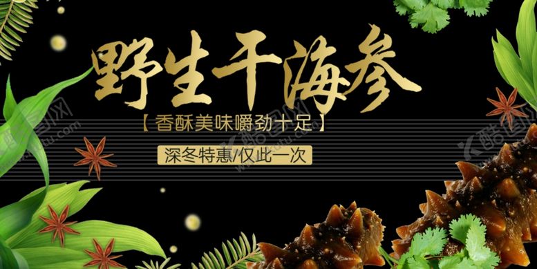编号：84290011020521422332【酷图网】源文件下载-野生干海参展示