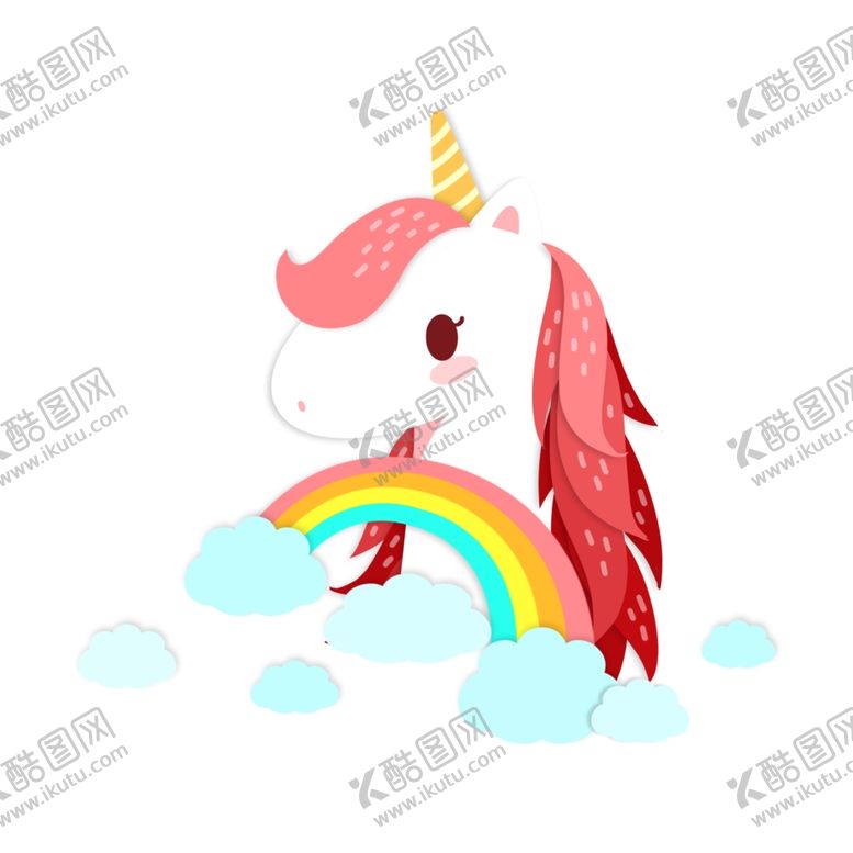 编号：54327510040842259454【酷图网】源文件下载-创意卡通独角兽形象