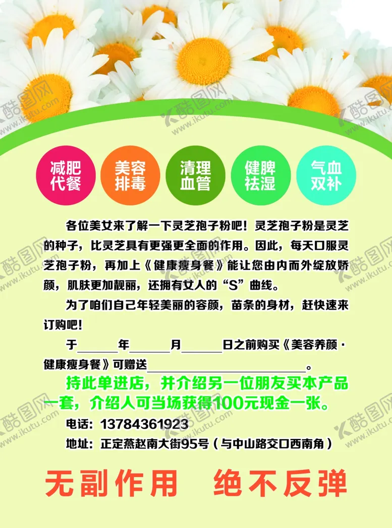 编号：10475906301006569164【酷图网】源文件下载-瘦身餐宣传单