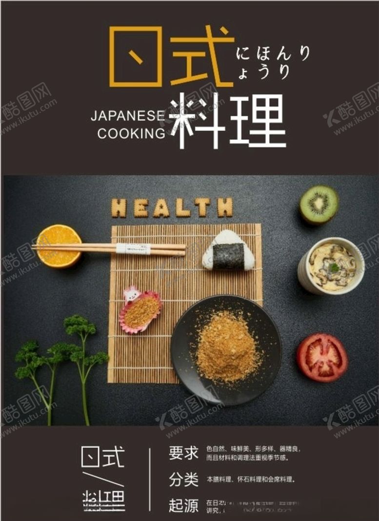 编号：52056110260221186886【酷图网】源文件下载-日式料理版式设计