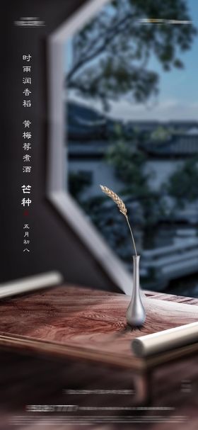 芒种房地产海报