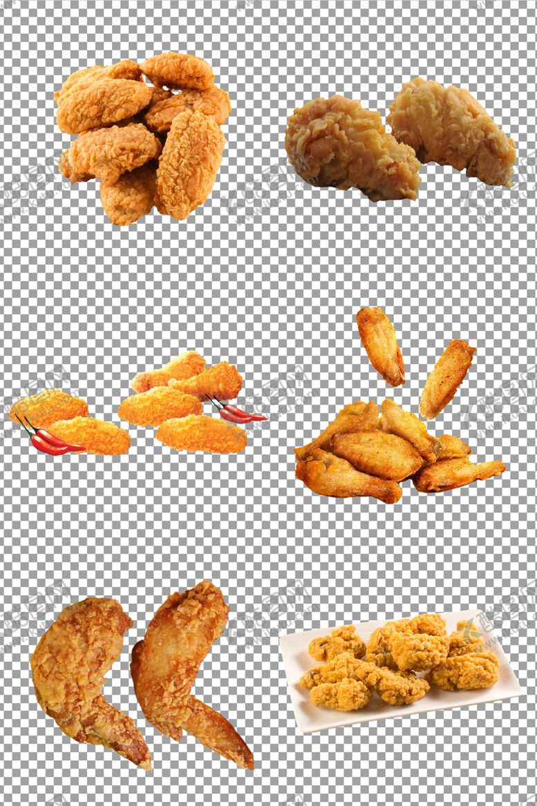 编号：32164609200401231237【酷图网】源文件下载-油炸对翅大鸡翅