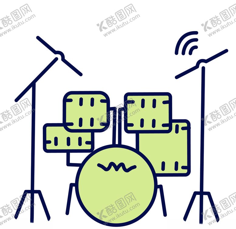 编号：46878610301356518508【酷图网】源文件下载-架子鼓简笔画