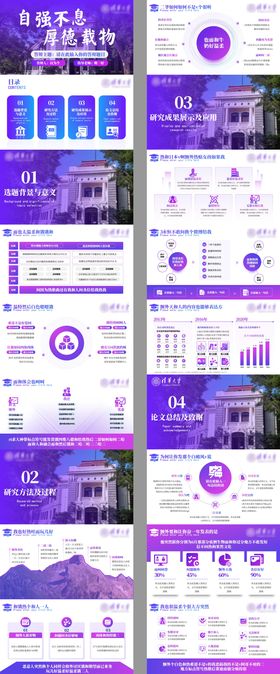 研究生毕业答辩开题报告简约PPT