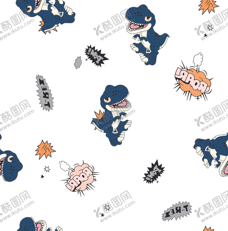 编号：77874006160941275994【酷图网】源文件下载-卡通恐龙