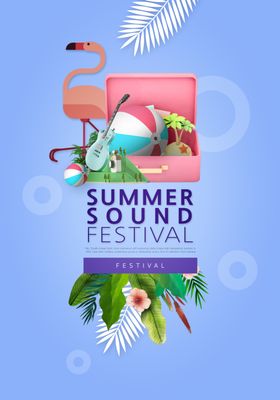 促销海报夏季促销招贴