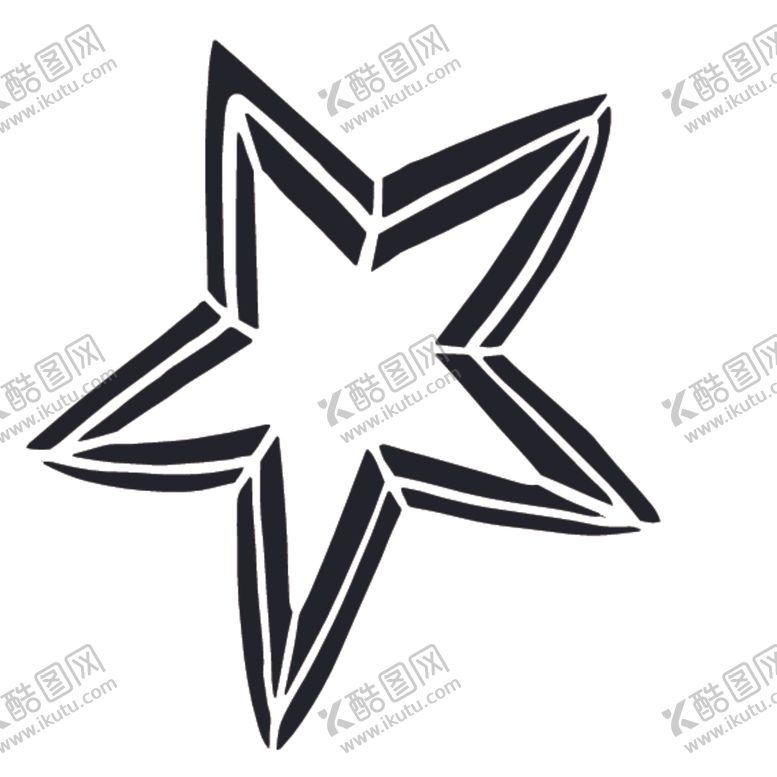 编号：91433507131322259256【酷图网】源文件下载-黑色创意五角星图案