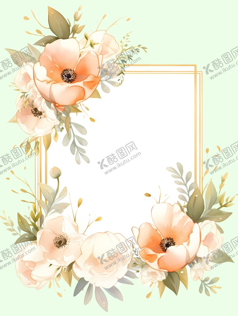 编号：49113401302036406337【酷图网】源文件下载-花卉边框