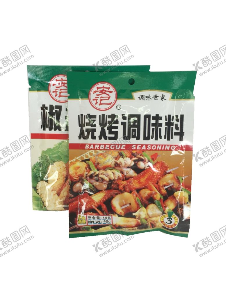 编号：16866206242054024186【酷图网】源文件下载-安记烧烤椒盐调料40g
