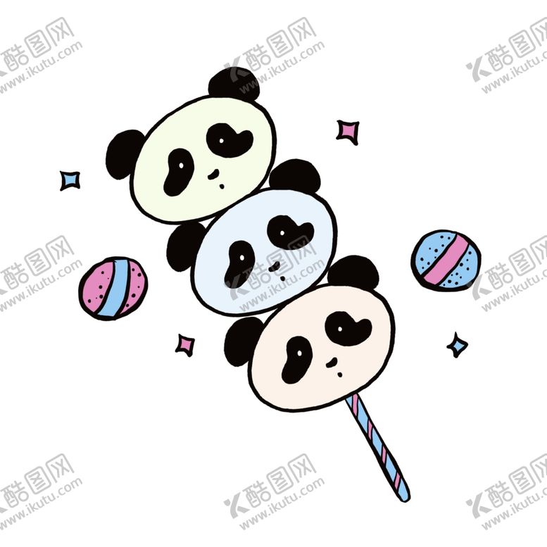 编号：17681405032224011176【酷图网】源文件下载-熊猫糖葫芦