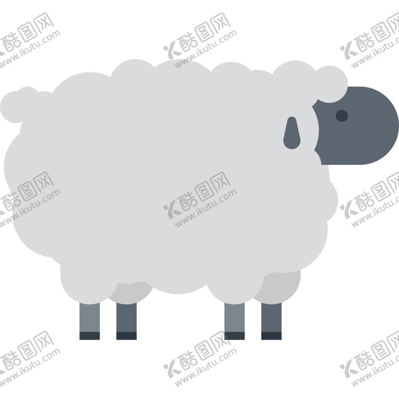 编号：92411109220648205557【酷图网】源文件下载-羊动物标志图形图标装饰素材
