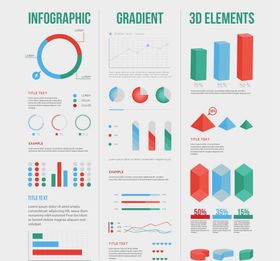 丰富多彩的信息图表元素集合
