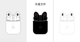 矢量黑色线条图标