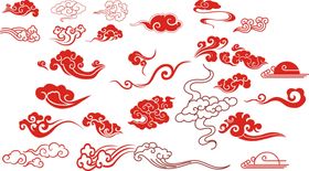 祥云矢量古典纹吉