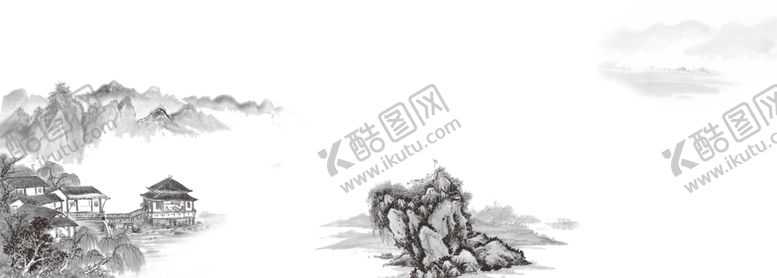 编号：60817005111109513579【酷图网】源文件下载-水墨山水素材