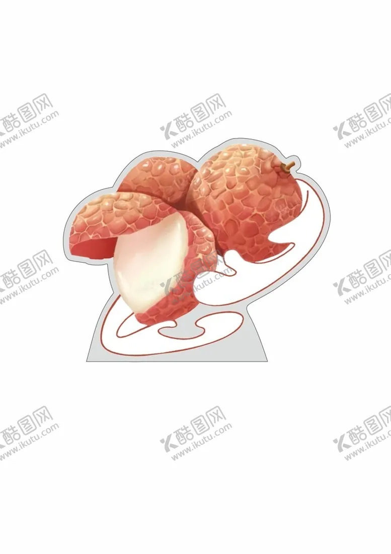 编号：72738306291702471544【酷图网】源文件下载-新鲜荔枝果肉诱人展示