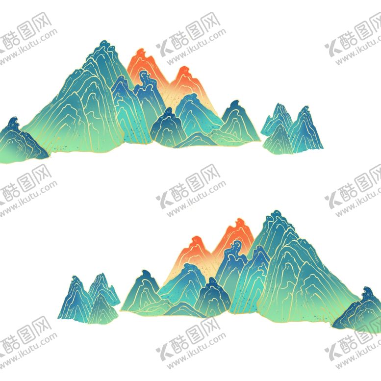 编号：60705001291951225293【酷图网】源文件下载-山峰卡通画设计