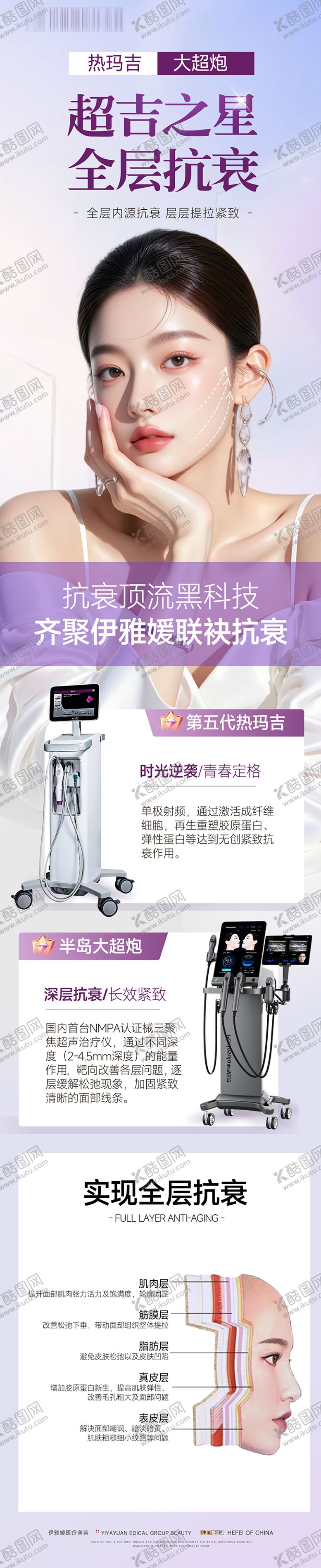 编号：83484904071814042385【酷图网】源文件下载-医美热玛吉抗衰长图海报