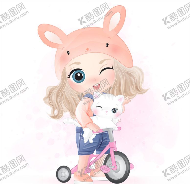 编号：86838909101344066339【酷图网】源文件下载-卡通小女孩