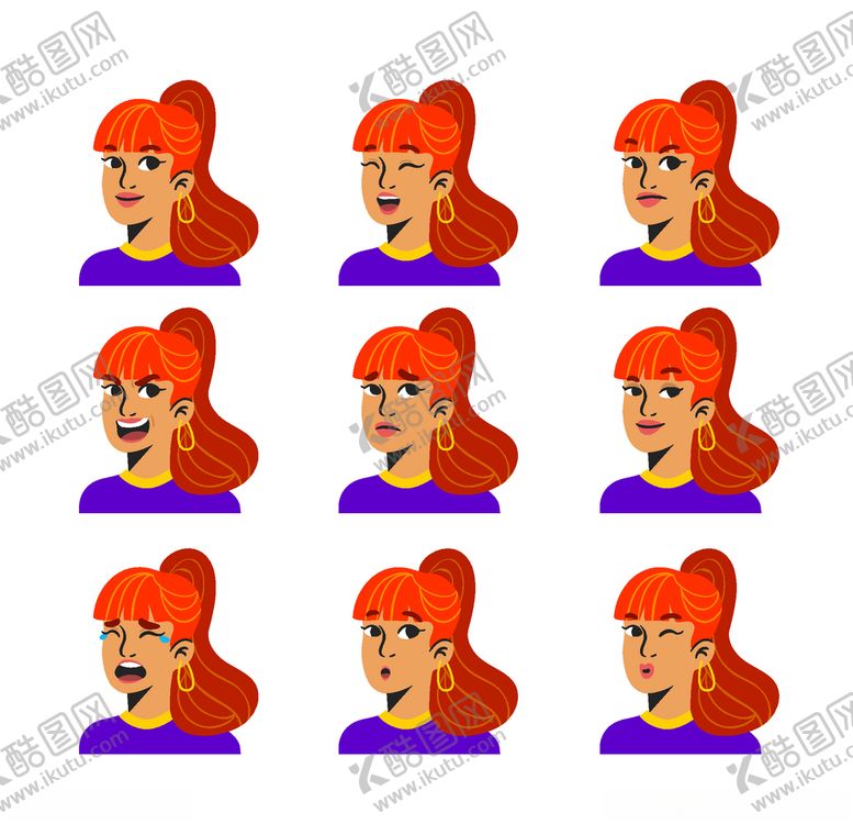 编号：44514409261937379753【酷图网】源文件下载-不同表情