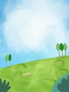 蓝天白云背景环境草地