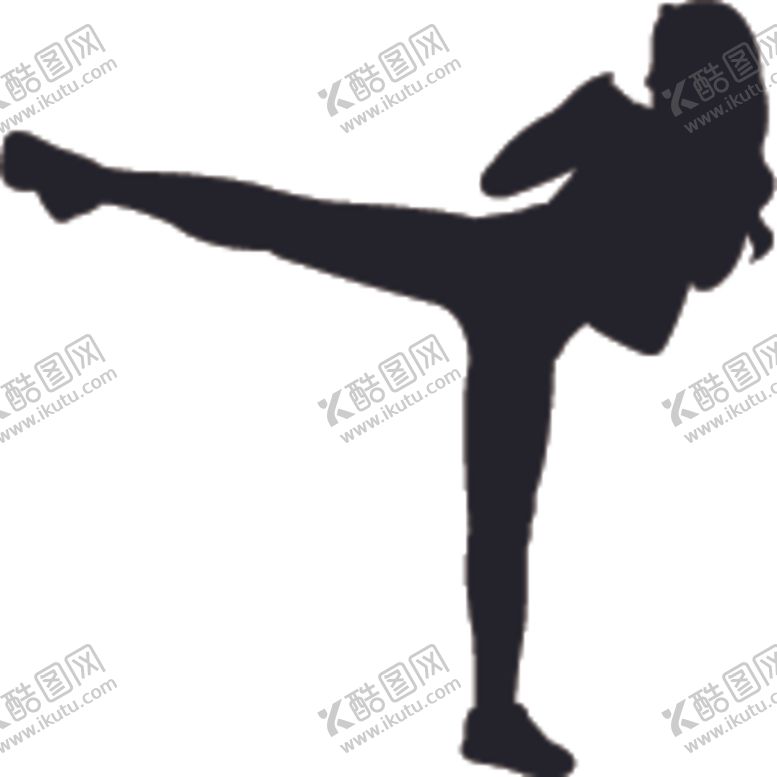 编号：59623805152011114070【酷图网】源文件下载-武术格斗剪影