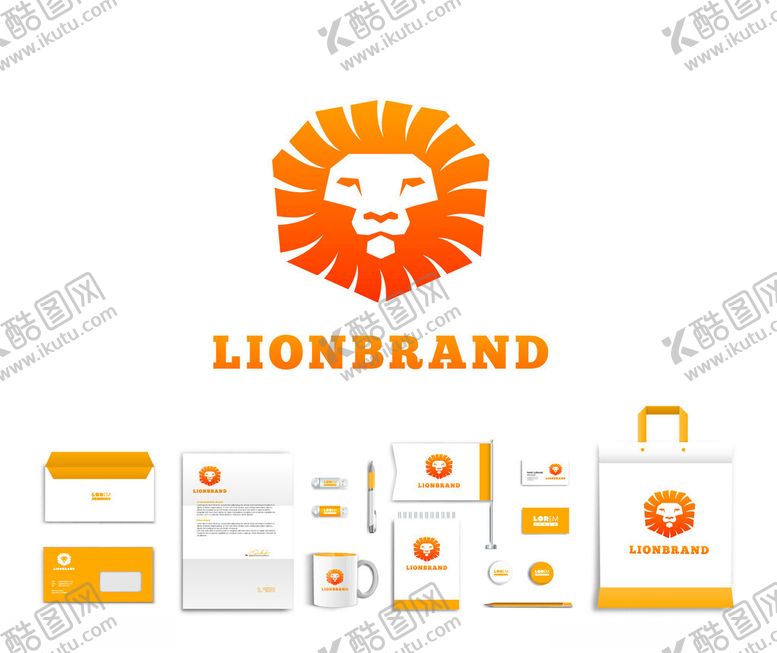编号：48962711251623143059【酷图网】源文件下载-狮子品牌企业视觉设计套装
