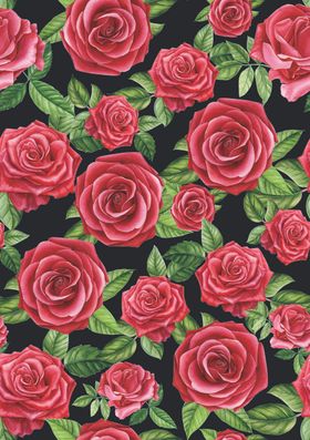 手绘花玫瑰花大牌花乱花