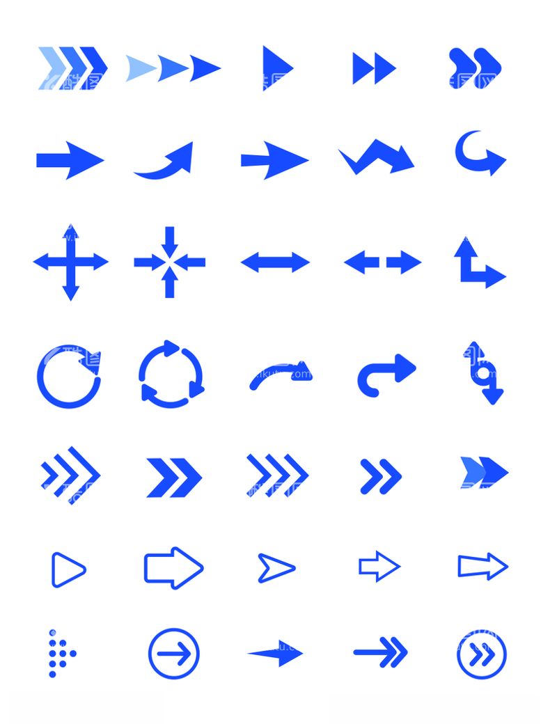 编号：37106312121810152734【酷图网】源文件下载-方向指向箭头符号标志图标元素