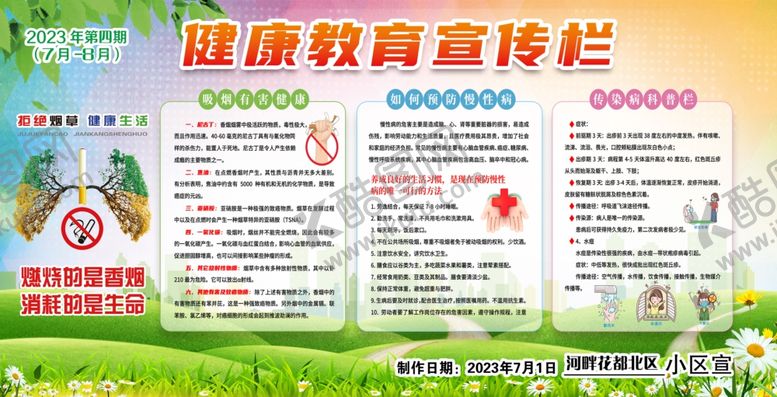 编号：78326206051108451802【酷图网】源文件下载-健康教育宣传栏物业