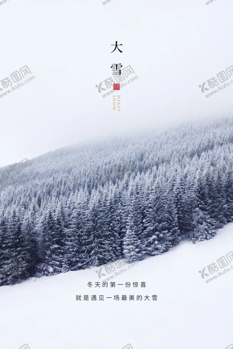 编号：31597005141729366394【酷图网】源文件下载-大雪节气二十四节气海报